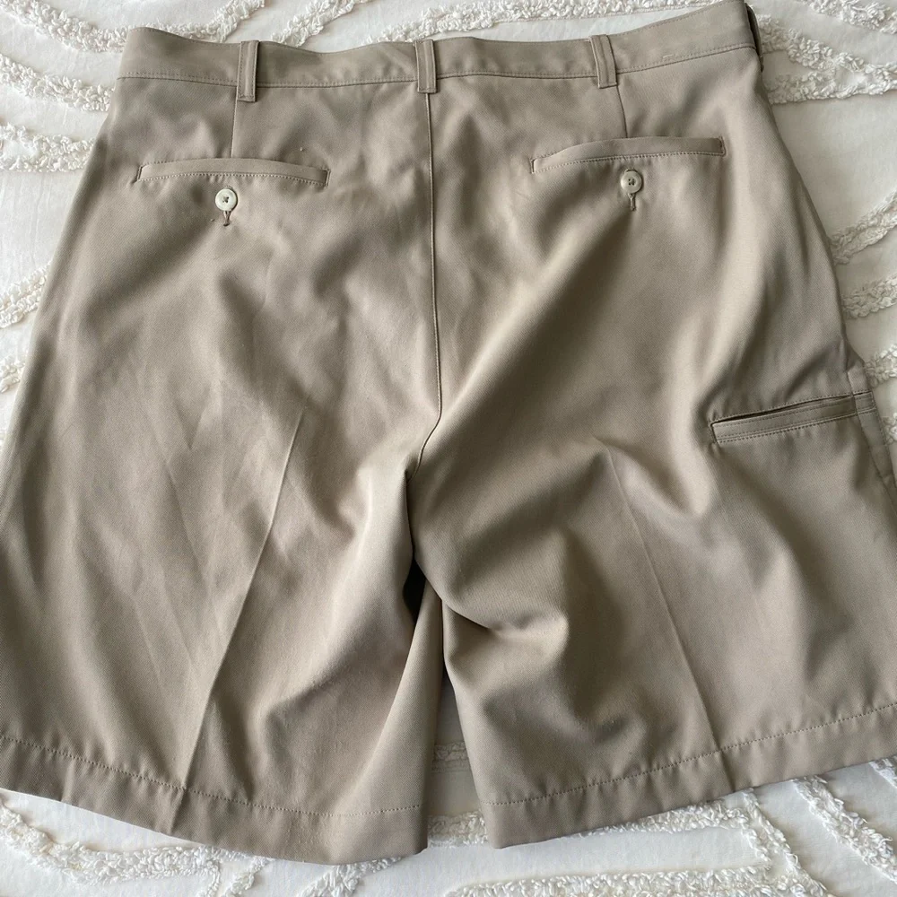 PGA Tour Men's Khaki Flat Front Shorts